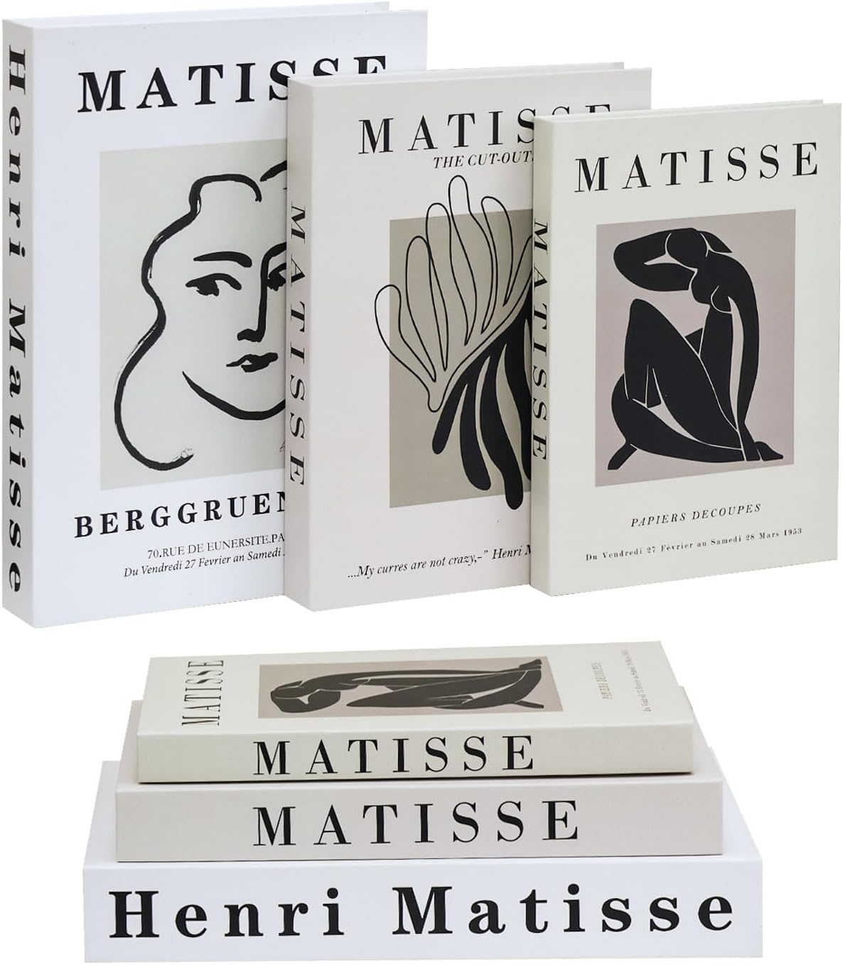 Beautiful Decorative Book - Decorative Books for Home Decor - Set of 3 Coffee Table Books Boxes- Fake/Faux Books for Coffee Table,Book shelf,Living Room Decor, Magnetic Storage Box