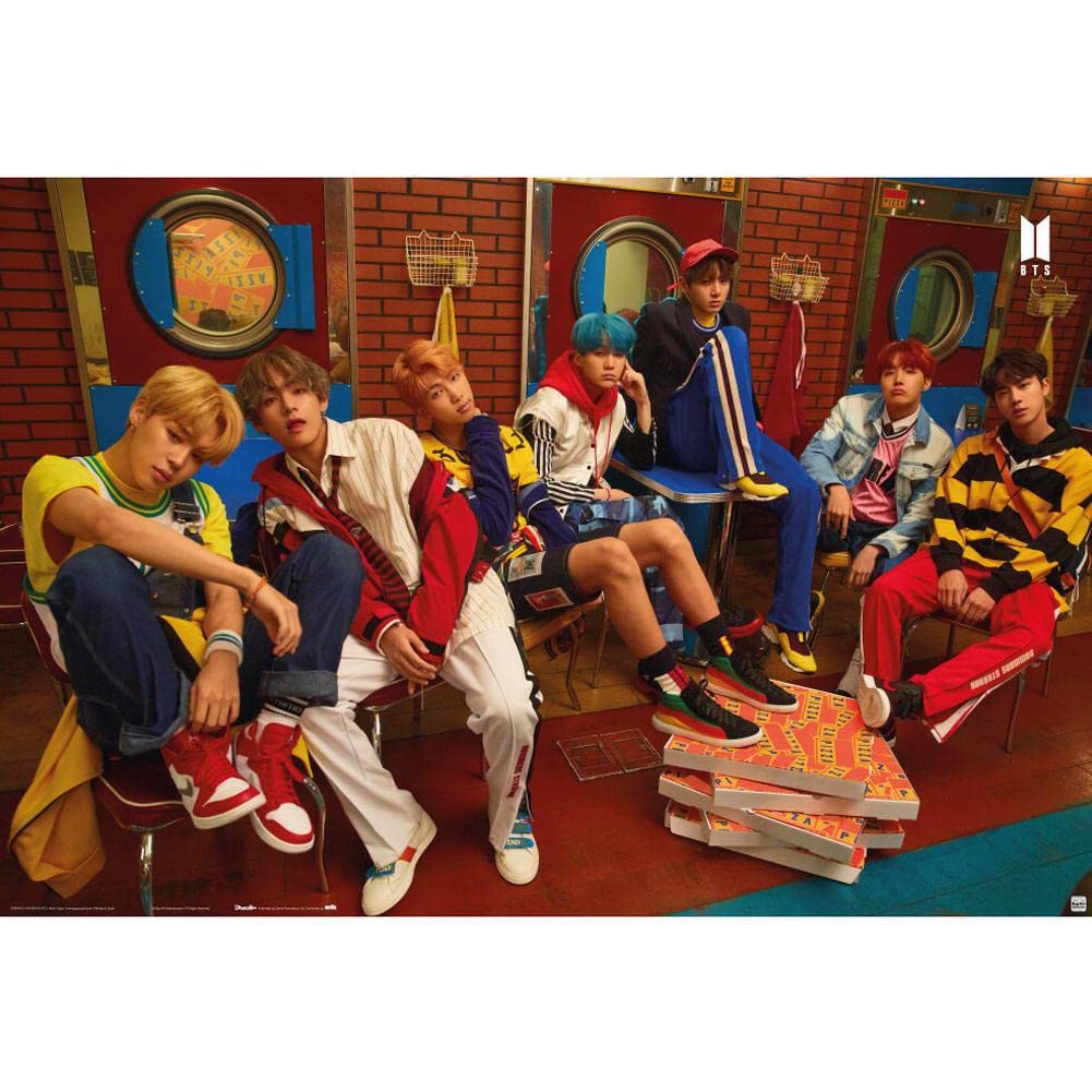 Grupo Erik Poster BTS - 36 x 24 inches / 91.5 x 61 cm - Shipped Rolled Up - Cool Posters, Art Poster, Wall Posters & Prints