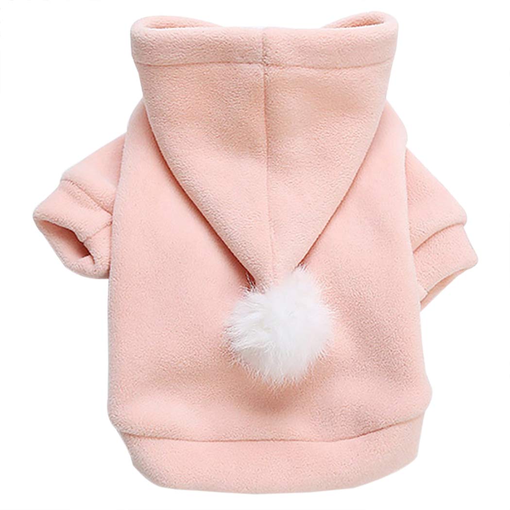 Sweat à capuche en coton uni pour chien et chat