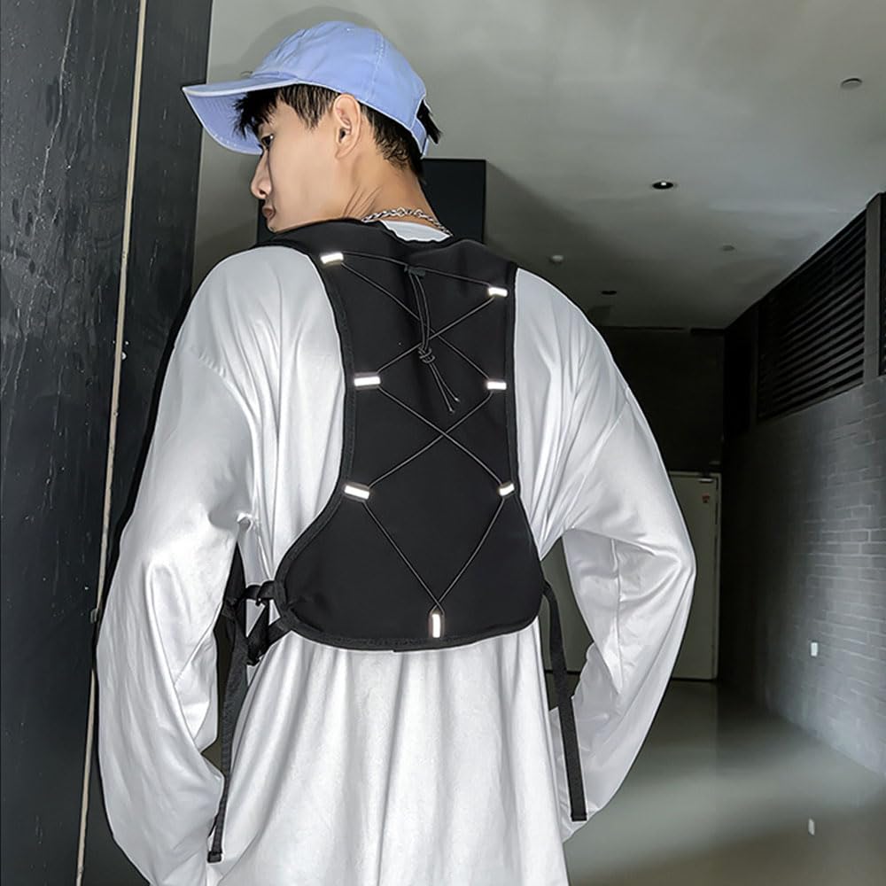 Oaygat Running Vest Running Hydration Vest Reflective Running Backpack Running Phone Holder Vest Hydration Vest Running Phone Vest with Pockets Running Vest Phone Holder Running Bag for Men and Women - Image 3
