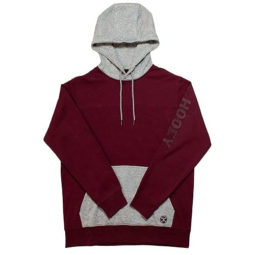 Men's Tundra Hooded Sweatshirt Burgundy X-Large