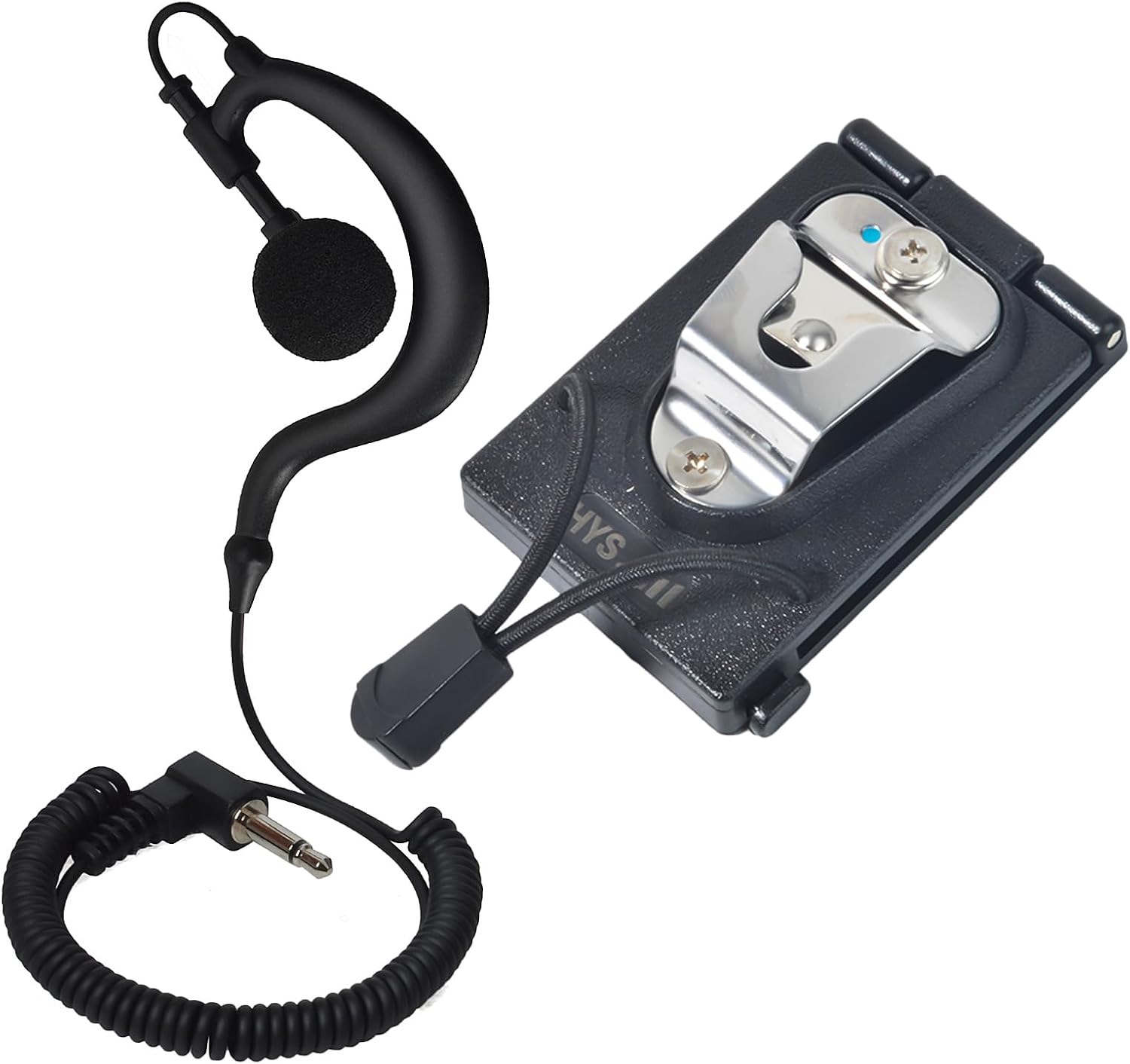 HYS G Shape Soft Ear Hook Earpiece Headset 3.5mm Plug, HT's & Handheld CB Two-Radio SDS100 BCD436HP W/Round Knob Belt Mounting Holder‌