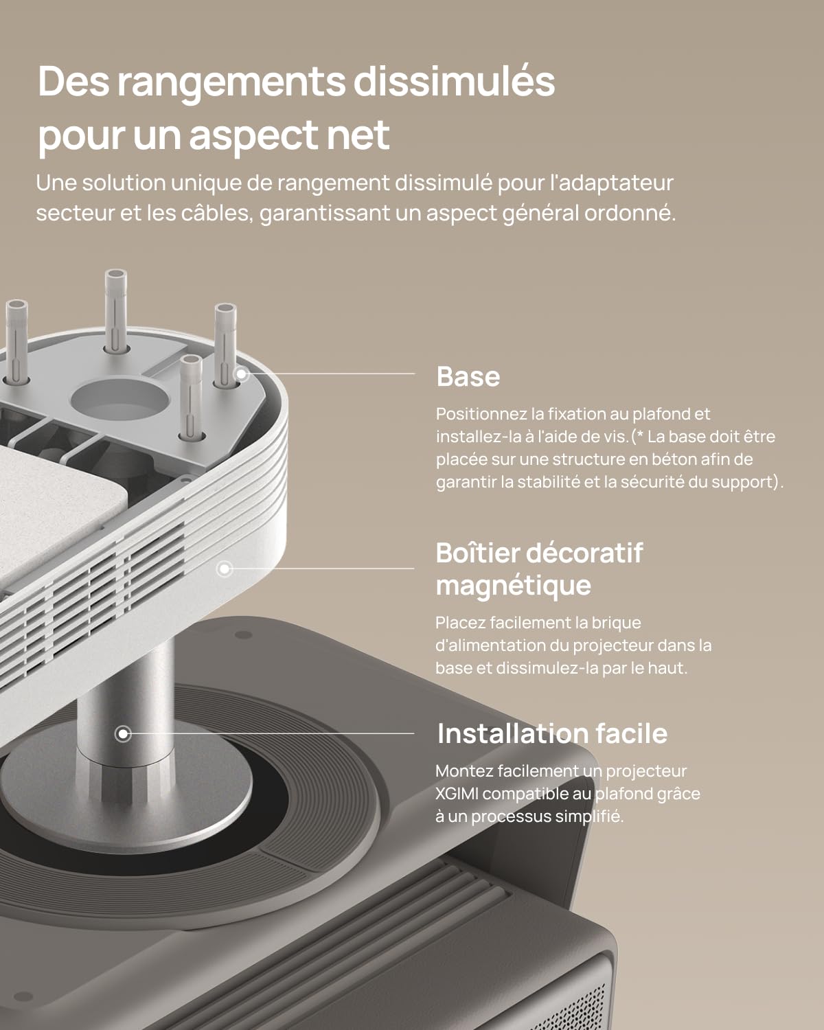 XGIMI Support Plafond 2026
