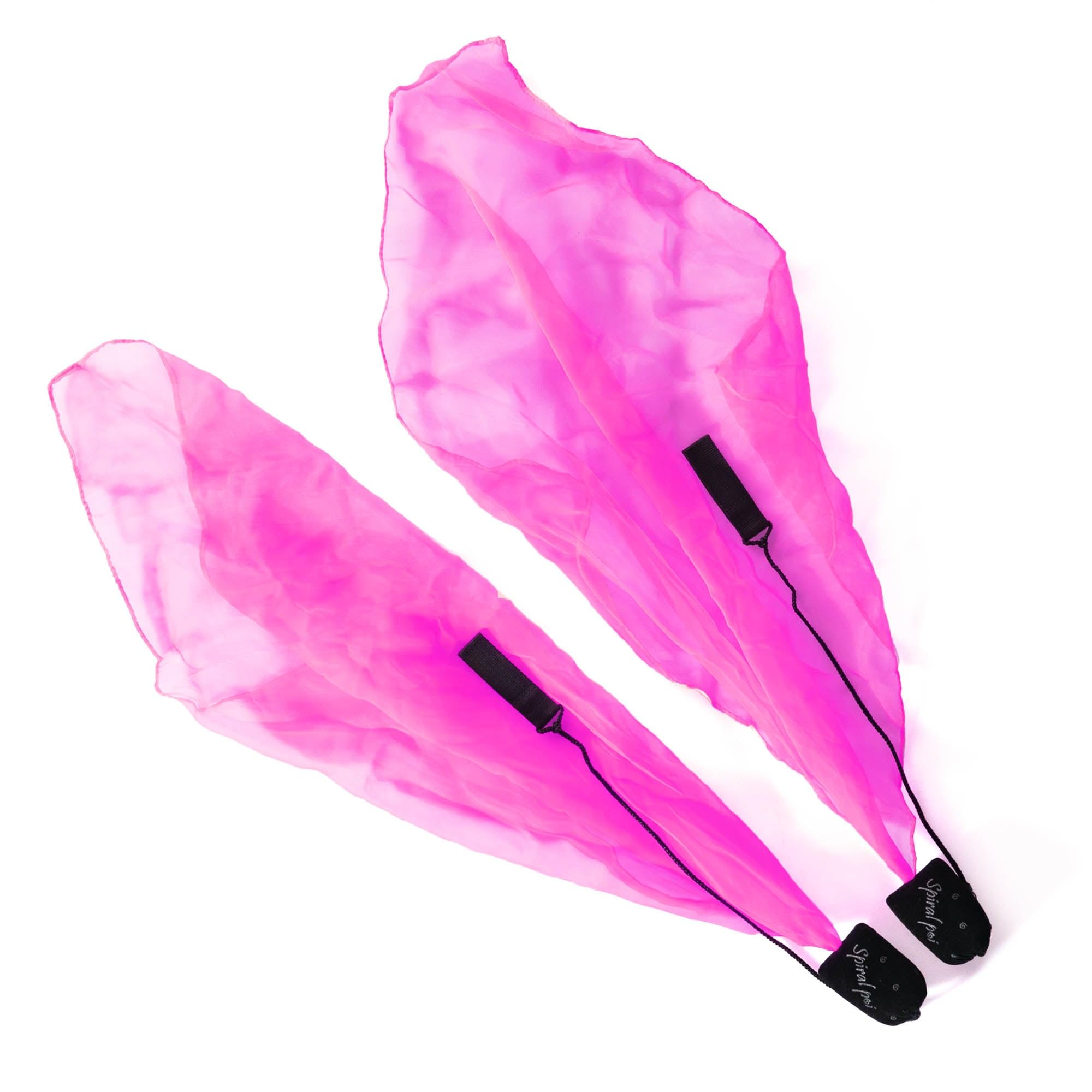 Pyropixies Kids' Spiral Poi - Colorful Handmade Circus Toy - UV Pink
