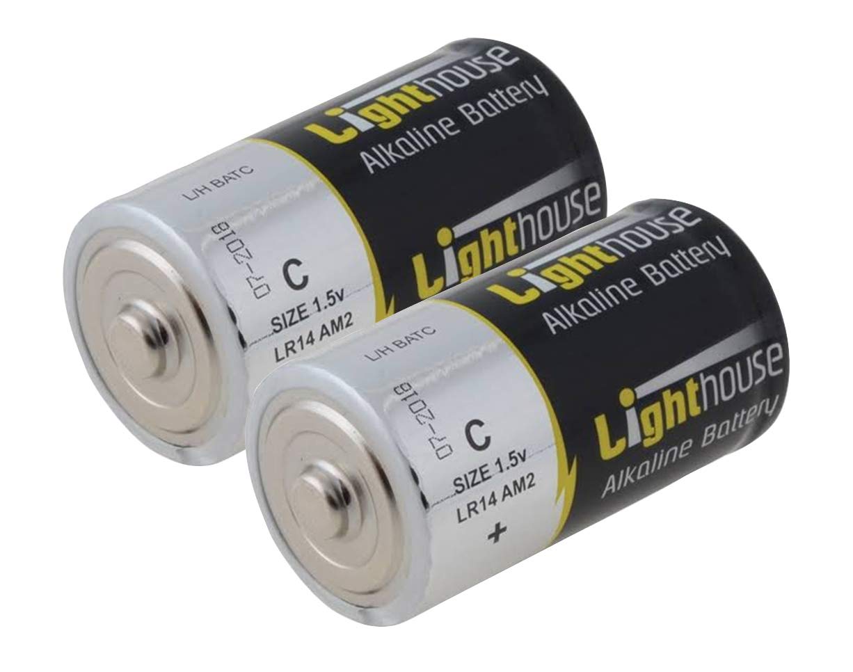 Lighthouse Torches L/HBATC Alkaline Batteries C (2 Pack)