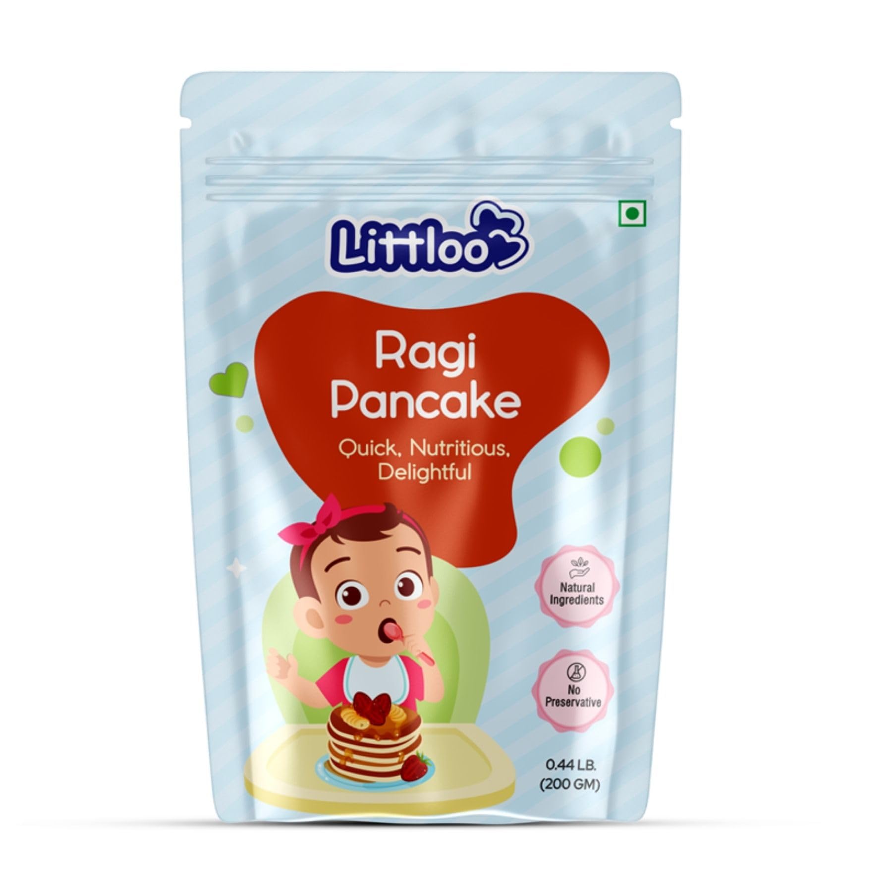 Littloo Ragi Pancake Mix | Instant Pancake Mix for Kids, Nutrient-Packed Breakfast Delight - 200g (B0CTF4VL6Q) Amazon Price History, Amazon Price Tracker
