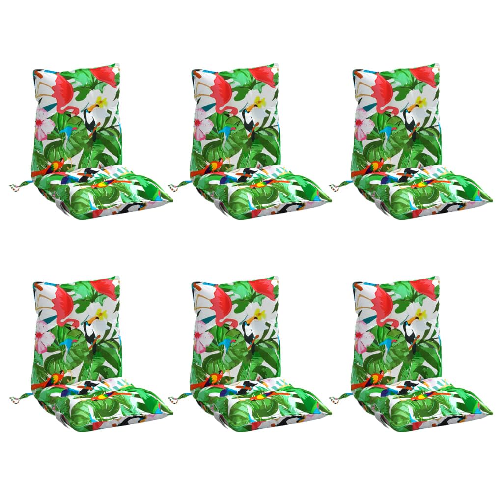 vidaXL Coussin d'extérieur 6 pc Multicolore