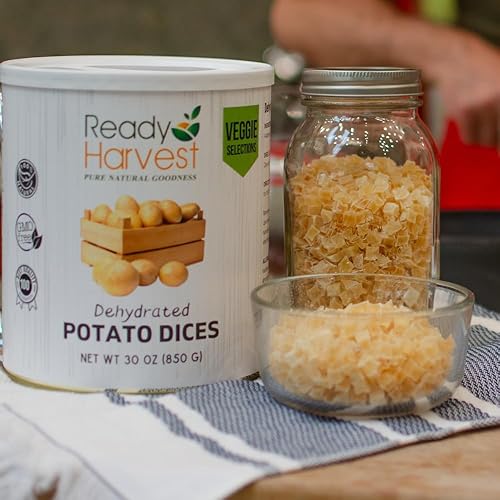 Miniatura 2 de Ready Harvest Variedad de patatas liofilizadas para almacenamiento de alimentos de emergencia, suministros de campamento y kits de supervivencia