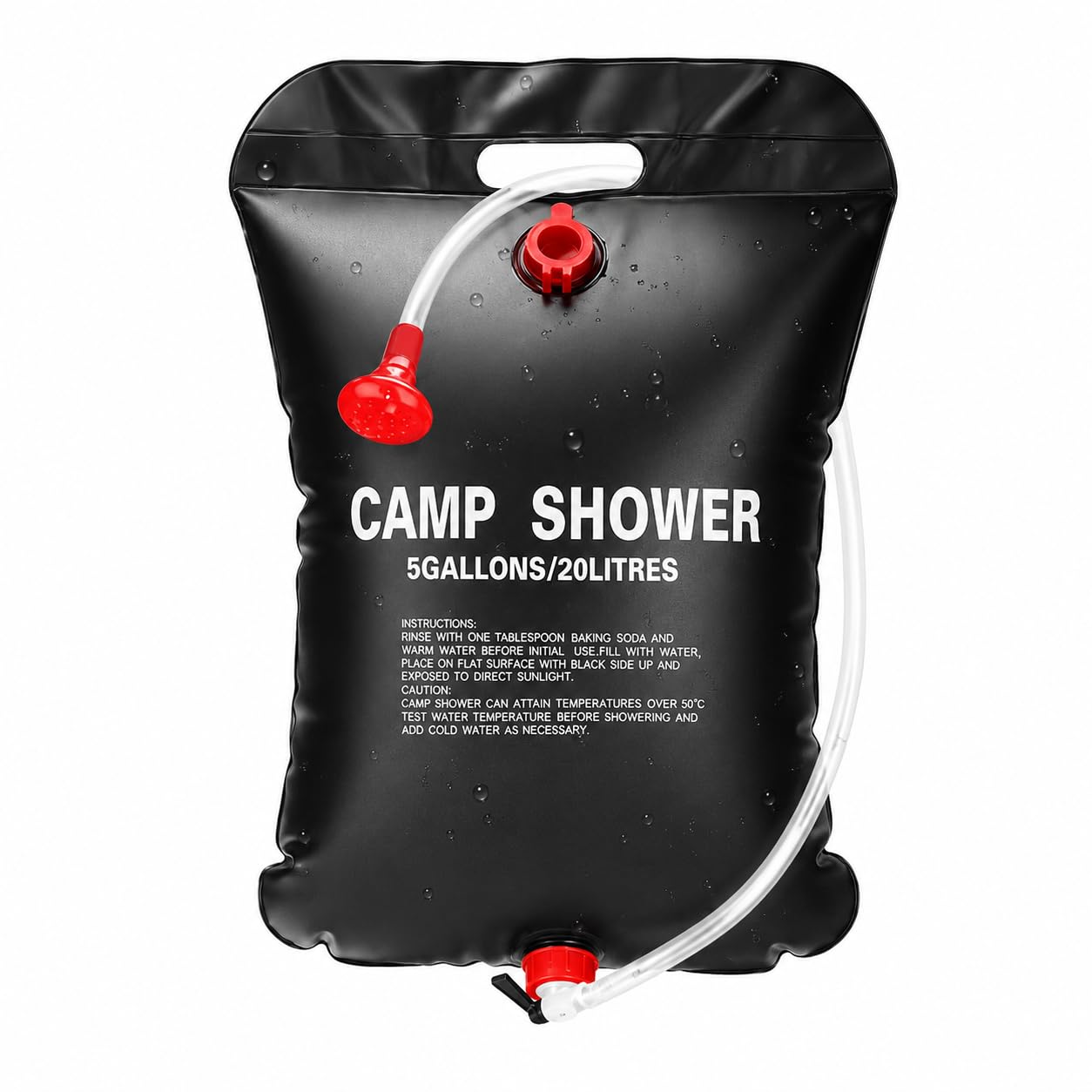 Camping Water Shower Bag 20L Portable Outdoor Shower with Removable Hose & On-Off Switchable Shower Head | Foldable Water Bag for Camping, Beach, Trekking, Swimming, Hiking & Travel-image-23