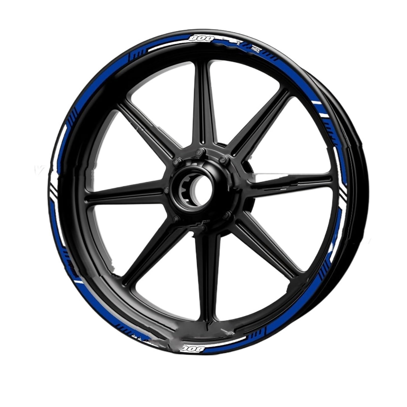 Hub Decals Rim for 800DE 800 for DL800 Wheel Sticker Rim Decal Reflective Hub Stripe Tape 2023 2024 Stripe Tape(19inche and 17inche G)