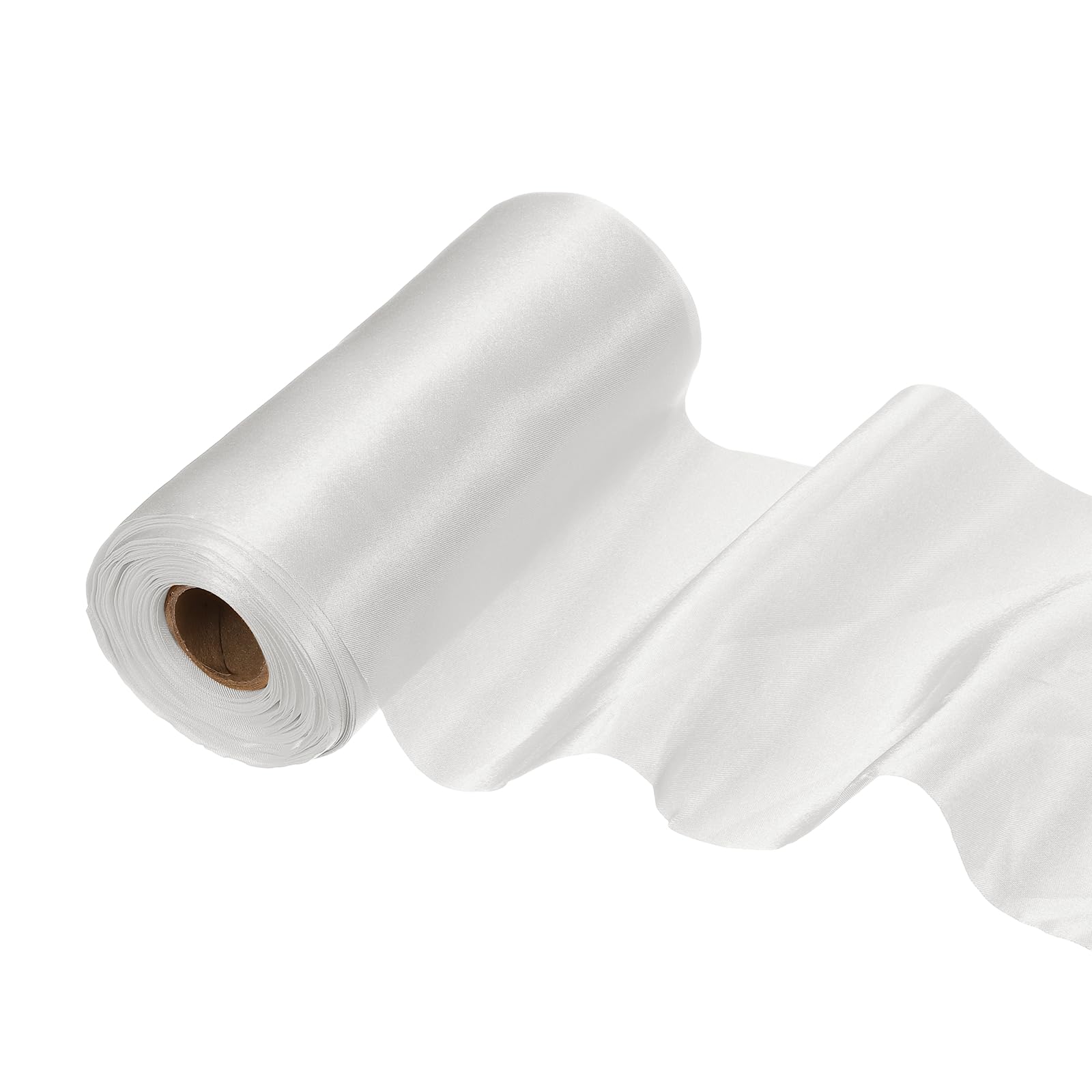 Ruban satiné large blanc pour décoration de mariage et chaises