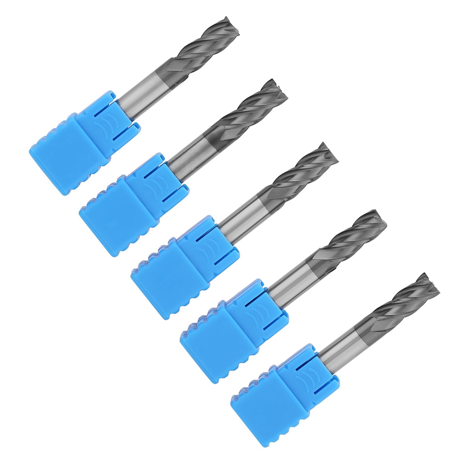 Alomejor Fresa de 4 Filos 6mm, Acero de Tungsteno para Fresado