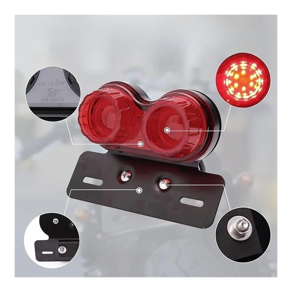 fanale posteriore Luce Di Stop Posteriore A LED Per Moto, Luce Lampeggiante, Luce Di Stop Per Moto, Luce Posteriore Con Luce Targa, Indicatori Di Direzione