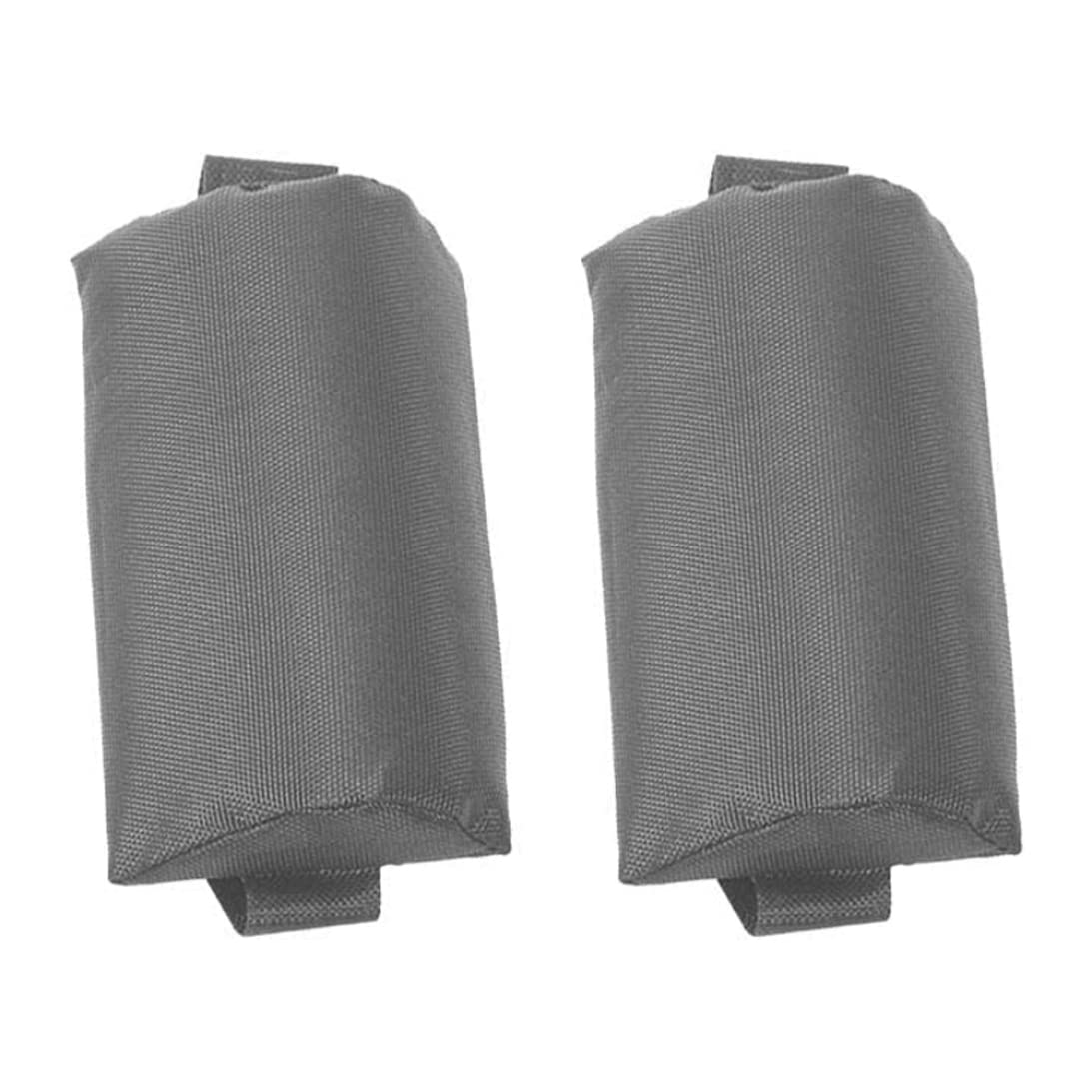 Cojín para la cabeza de tumbona gris set de 2 almohadas para sillones de patio