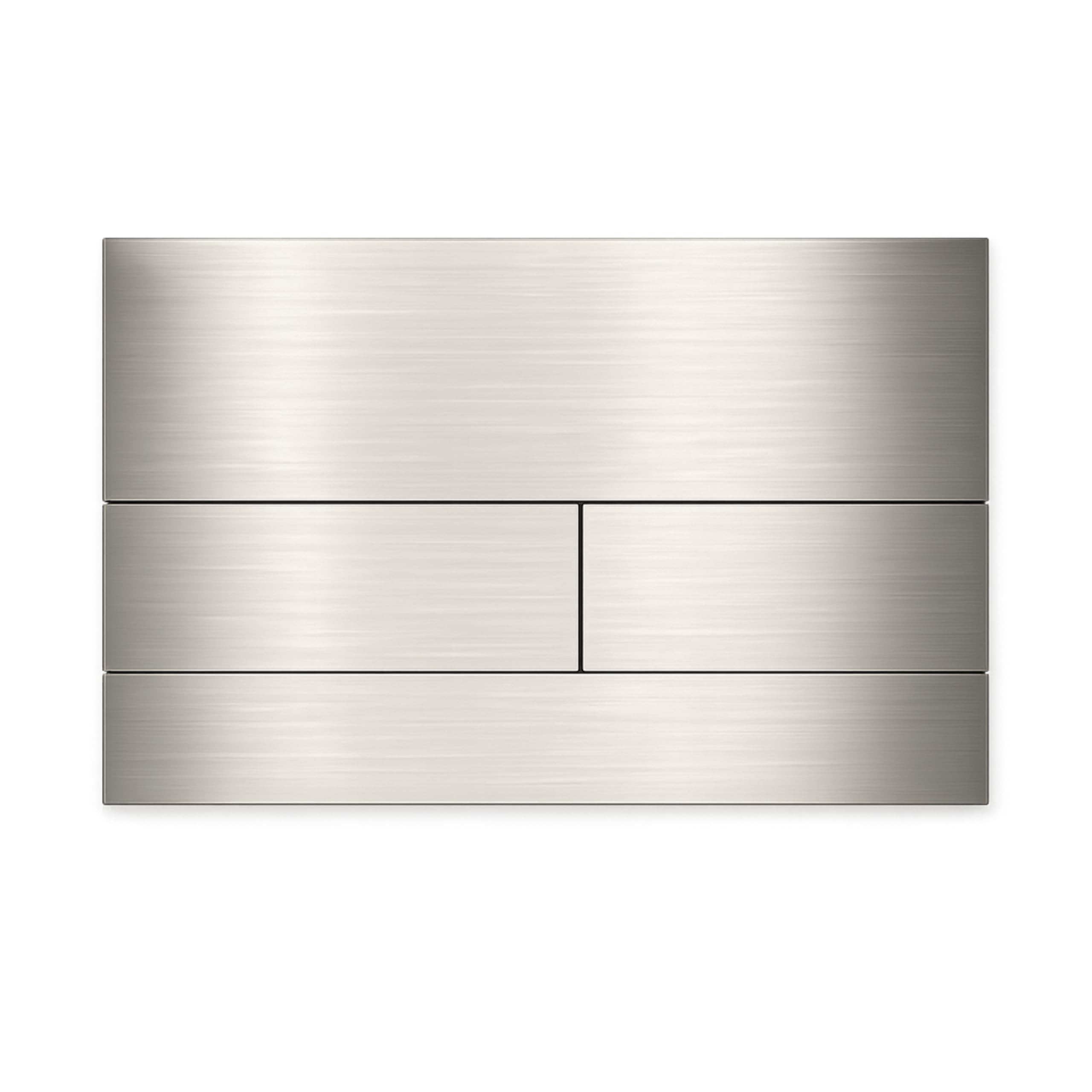 Placca di Comando WC Acciaio inox Doppio Scarico per Cassetta Incasso - Pulsante Scarico WC - Placca WC per Toilette Sospesa - Pannello Comando - Sciacquone - Design Moderno