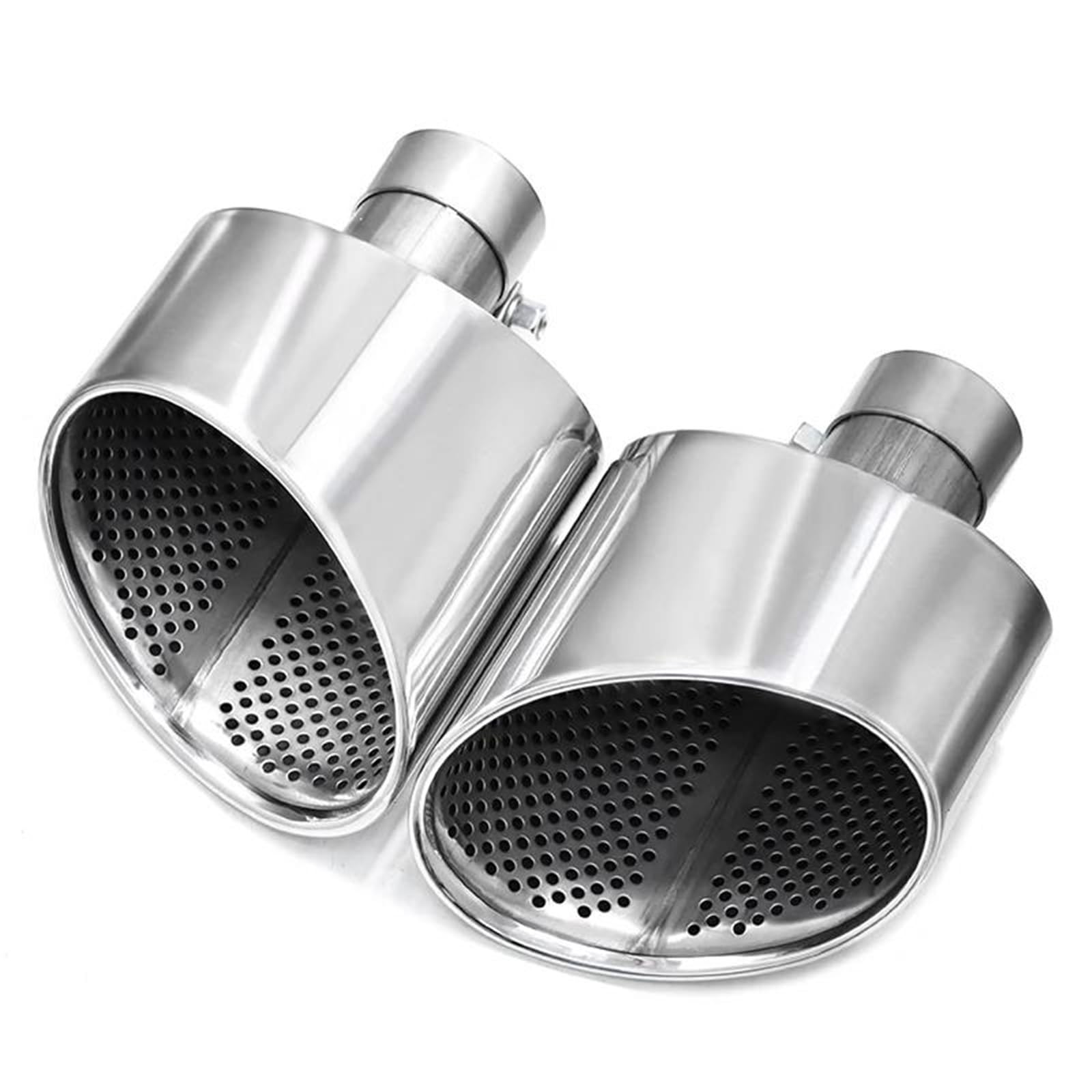 Dla Audi A3 A4 A5 A6 A7 Uaktualnienie Do RS3 RS4 RS5 RS6 RS7 Wygląd Końcówka Rury Wydechowej Układ Wydechowy Rura Tłumik Końcówka Owalna Końcówka Wydechu(Silver)