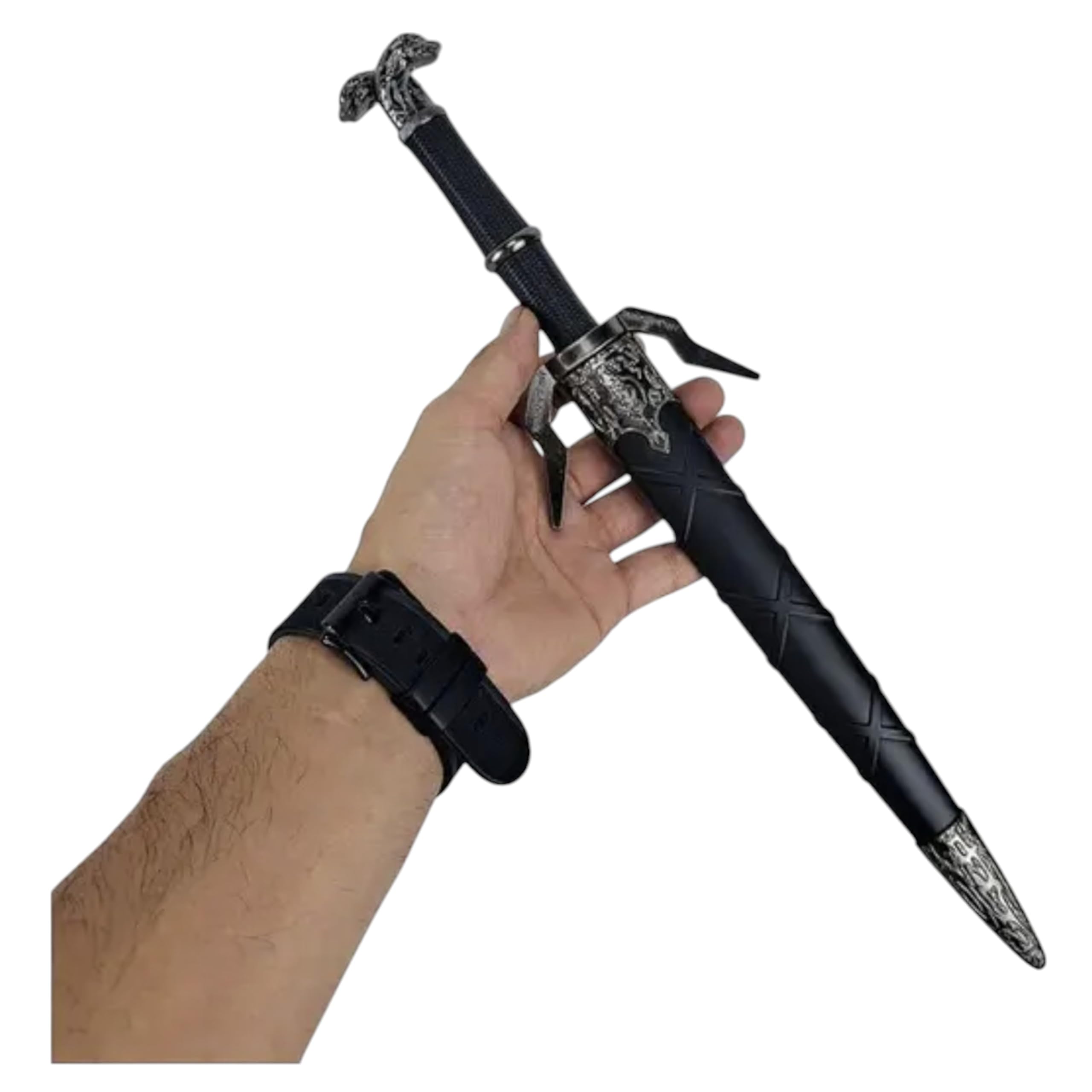 Geeraltt Schwert oder Dolch oder Minischwert, scharf oder dekorativ, aus Stahl oder Schaumstoff, mit oder ohne Scheide, inspiriert von The Wittcherr