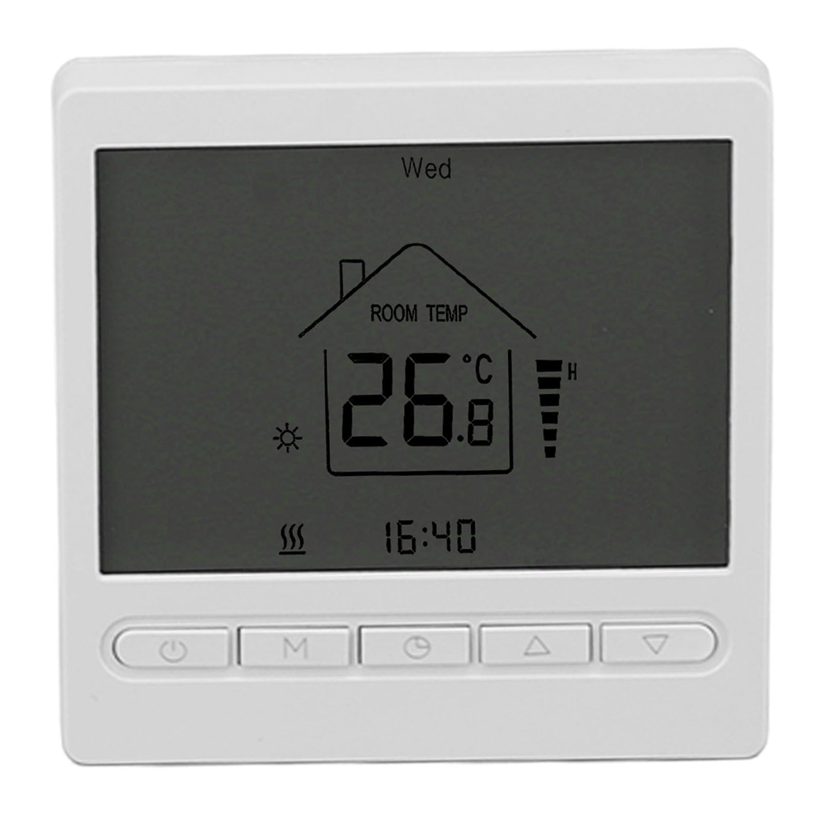 Termostato Digital, Control Preciso de Temperatura, para Aire Acondicionado y Calefacción por Suelo Radiante, Uso Doméstico, Material ABS, 1 Unidad