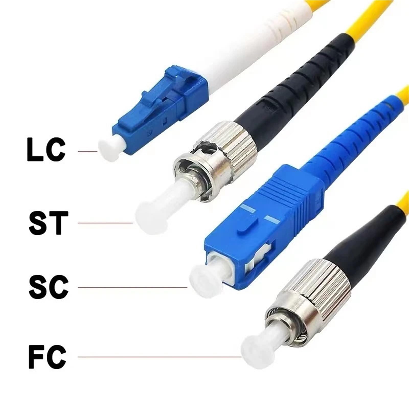 FC-ST Câble de raccordement Fibre Optique 10 Pièces 1-30 m Monomode 20 m 15 m 10 m Rallonge Simplex FTTH(FC-ST 70 m 1 pièce)