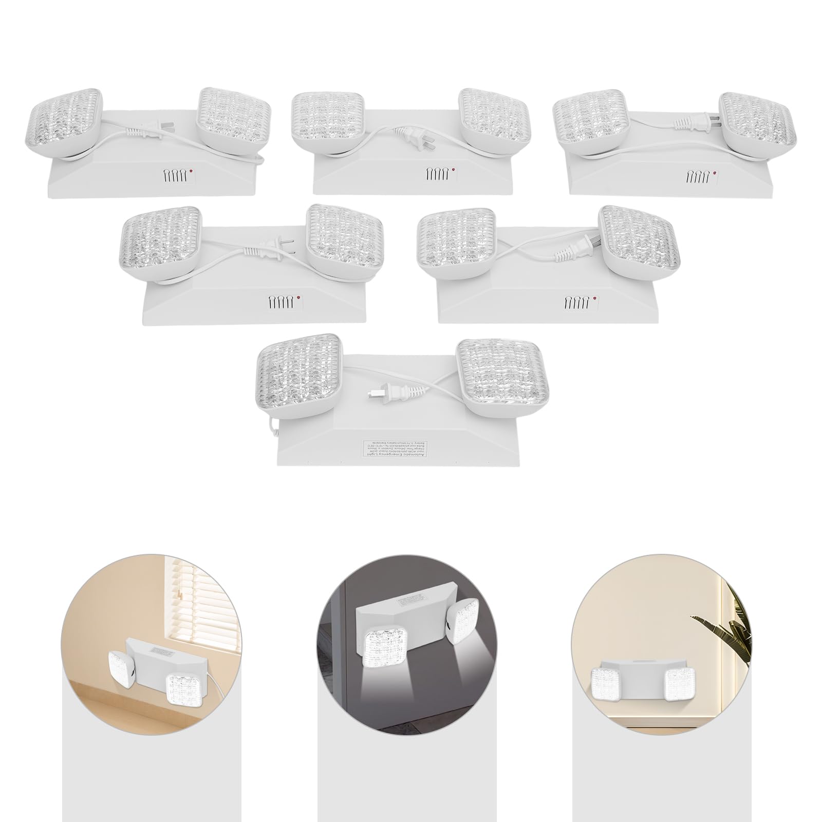 LIAPDG 3H LED Emergency Light, 360 Degree Adjustable Emergency Lights Business Home Office Lighting for Entertainment Venues, Shopping Malls Lithonia Lighting with Intelligent Fault Detection