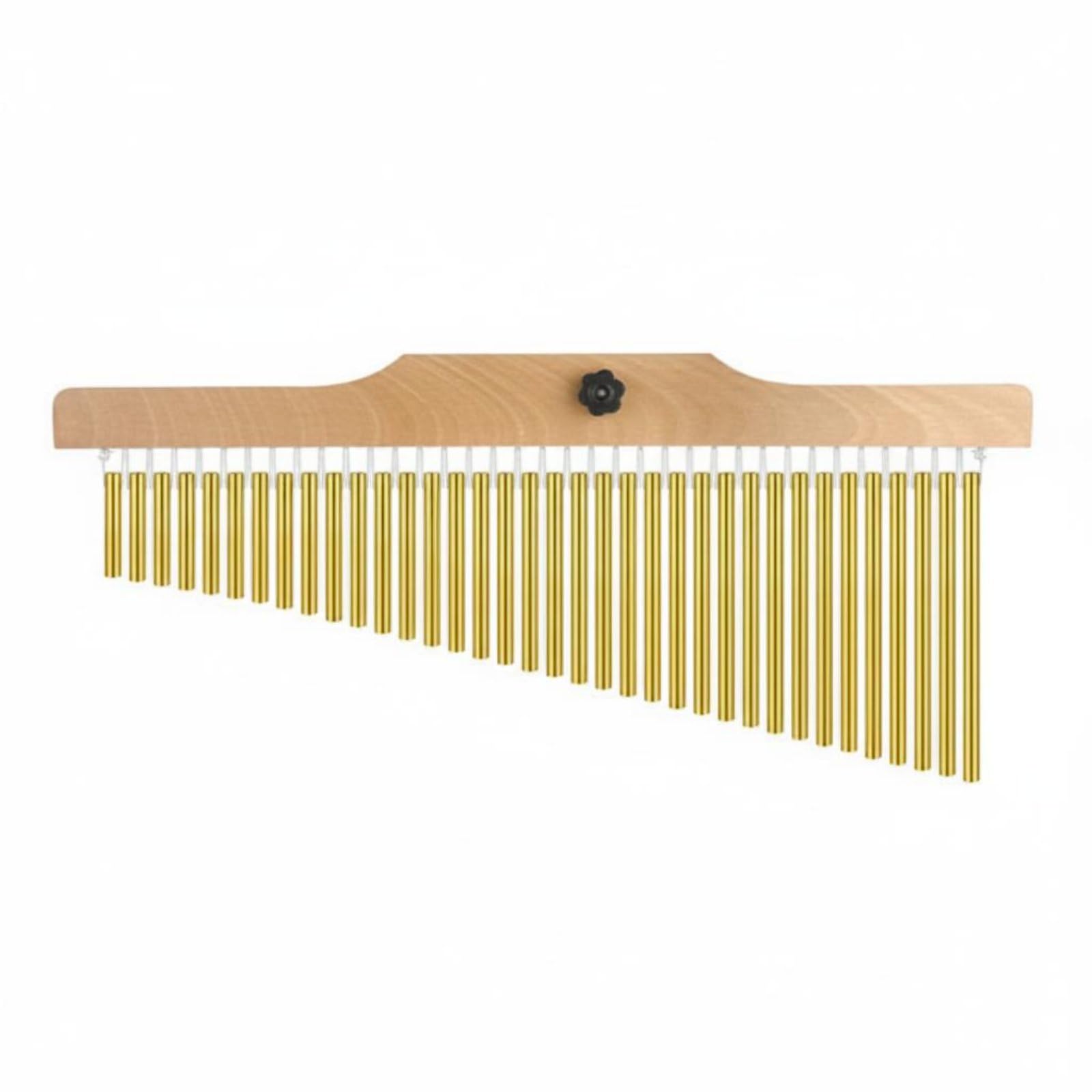 Plata Campana de Viento Barras Instrumento de Percusión Orquesta Chimes 36 Barras Tubos de Aleación de Aluminio Barra de Madera Sonido Resplandeciente, Dorado
