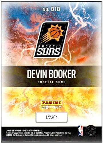 Miniatura 2 de DEVIN BOOKER 2022-23 Panini Instant Breakaway 2304 NM-MT NBA Basketball 18 Suns