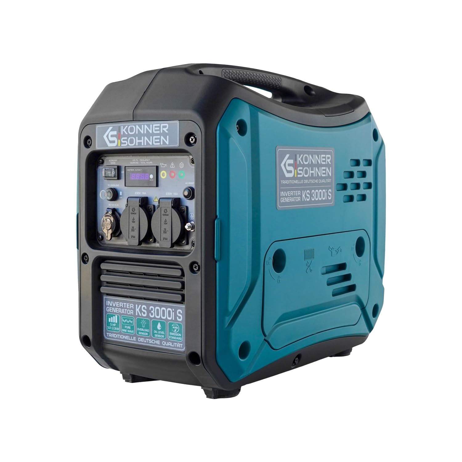 K&S Könner&Söhnen KS 3000i S - Générateur à essence à onduleur 3000W, générateur électrique à essence