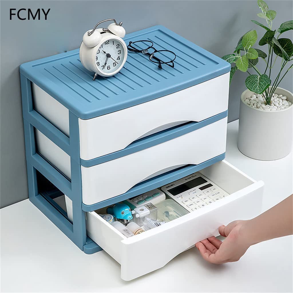 WolFum A4-Papier-Organizer, Schubladen-Aufbewahrungsbox, multifunktionaler Aktenschrank, Stifthalter für Büro-Desktop-Aufbewahrung, Farbe: White-Space-Element (1) 3, Größe: 3 Schichten