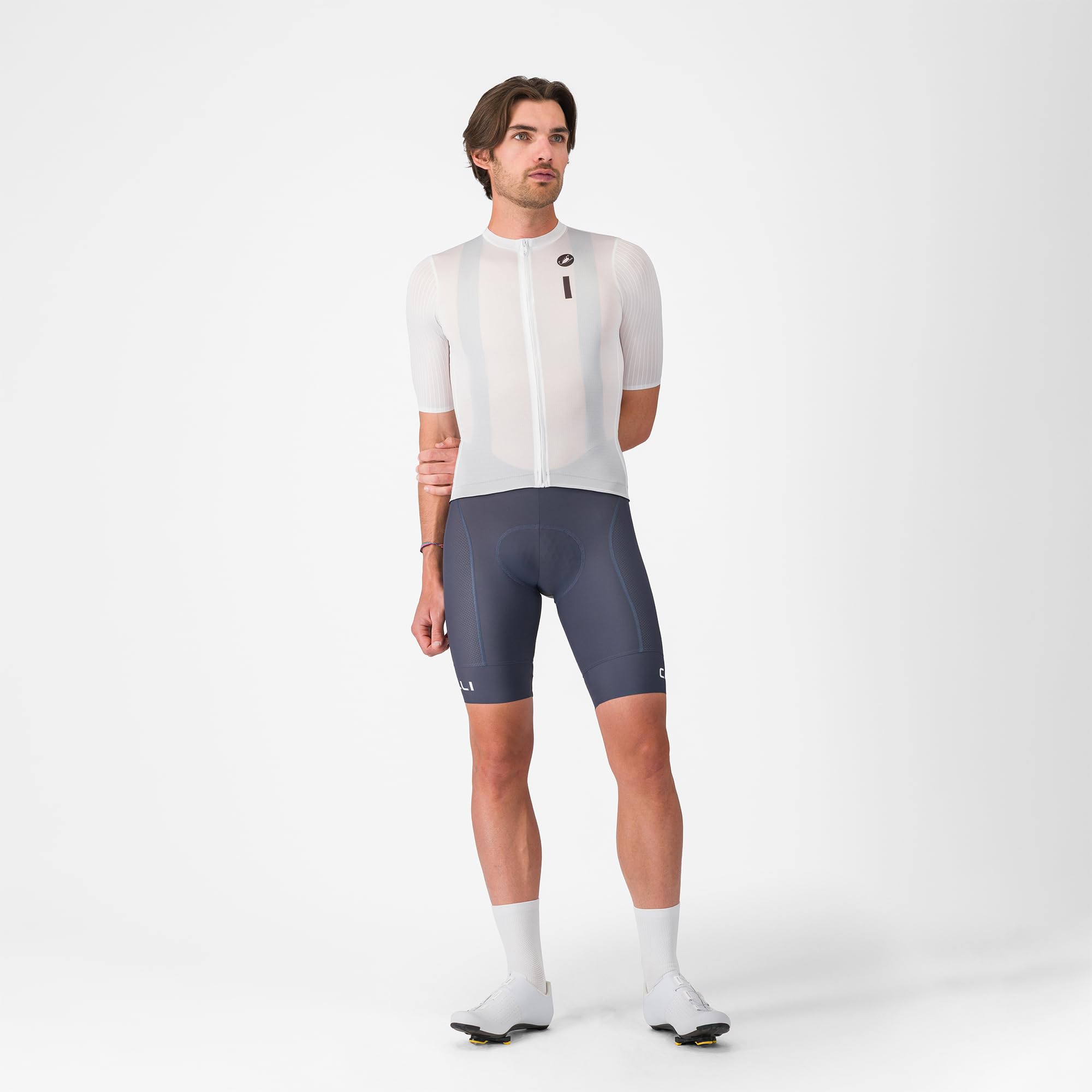 CASTELLI Drittone Logo Jersey da uomo, leggero, traspirante, maglia da ciclismo con vestibilità su misura per un comfort tutto il giorno