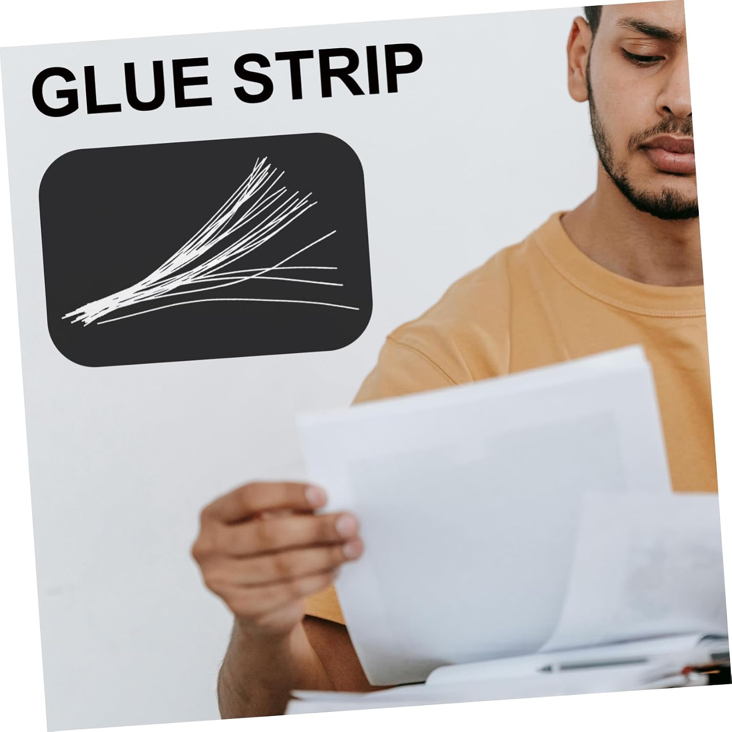 20pcs Craft Glue Strips for Bookbinding Office Tape Mini Hot Melt Glue Sticks Multi-use