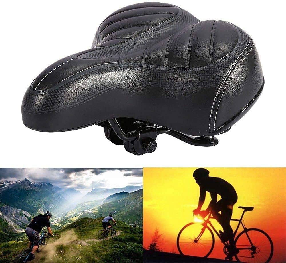 Siodełko rowerowe Siodełko rowerowe Siodełko do roweru miejskiego Ultra miękka poduszka Grubsza rower górski Rower matowy czarny siodełko