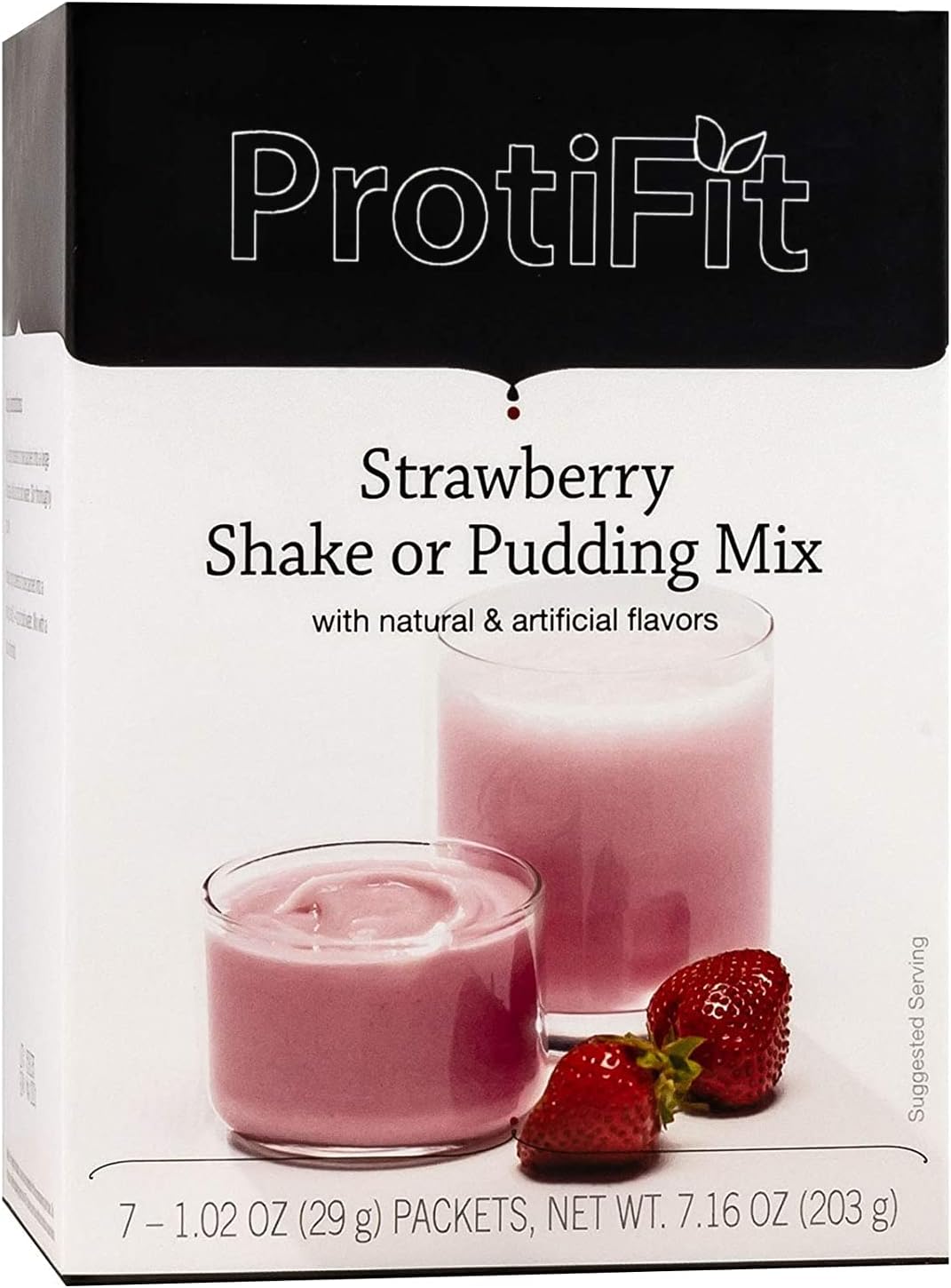 Proti Max by Bariatrix Nutrition Strawberry Shake Or Pudding Mix - for Weight Loss - Hunger Suppressant - 15 Grams of Protein - 100 Calories- Meal Replacement 7 Packets 0.92 OZ NET WT 6.4 OZ