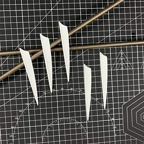 Letszhu Archery Fletches 4 Inch Vanes With Shield Cut For Diy Arrows Bolts (51 Pack) #TOP2