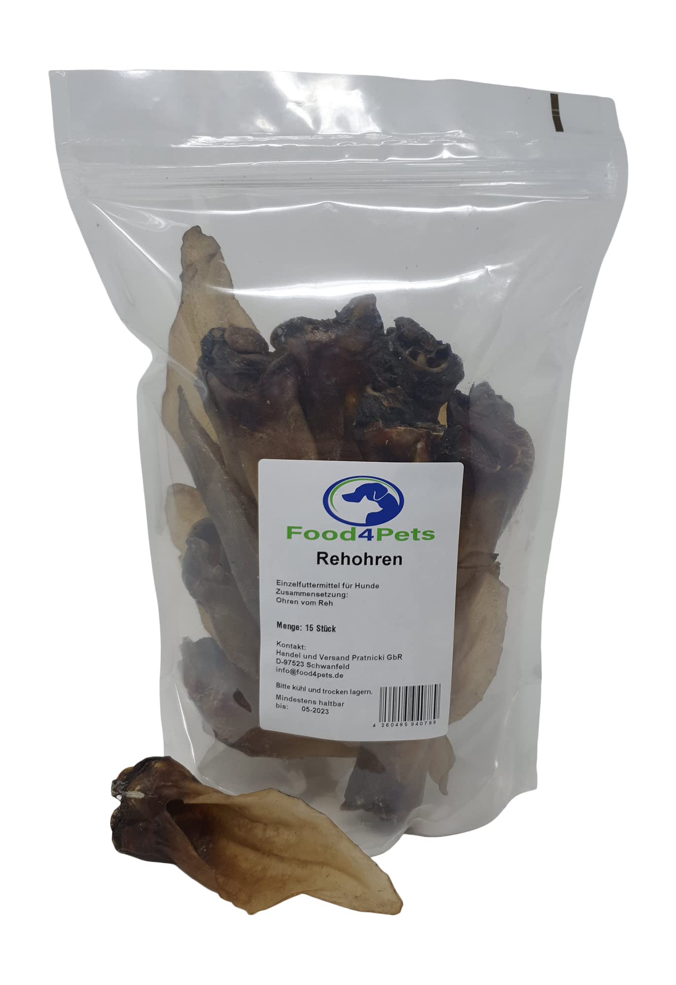 Rehohren Lot de 15 friandises pour chien – Friandises naturelles à mâcher dans un sac refermable, idéal pour les soins dentaires et la récompense pour chiens