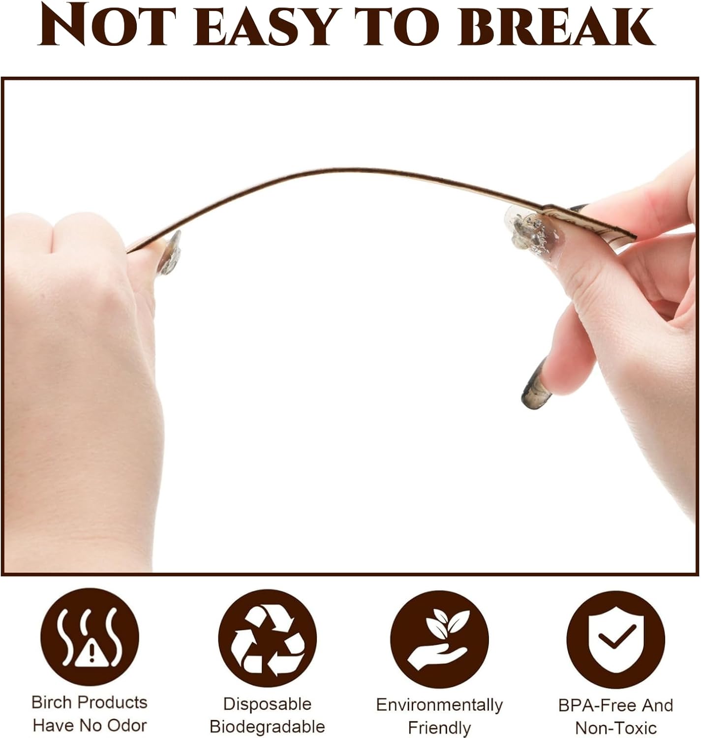 200 Pieces Wooden Coffee Stirrers, 6 inch Disposable Coffee Stir Sticks, Hot Drink Beverage Stirring Swizzle Stir Stick Coffee Mixer for Coffee, Milk, Juice, Cocktail, Chocolate, Christmas - Image 5