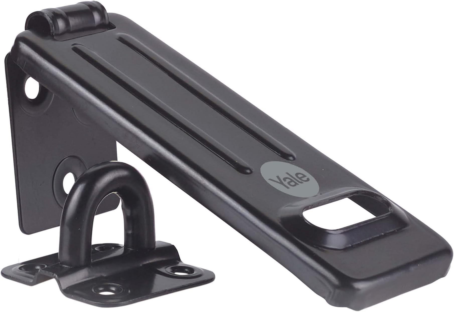 Yale Y135B/120/BK 120mm Steel Hasp Secure Gates Secure Sheds