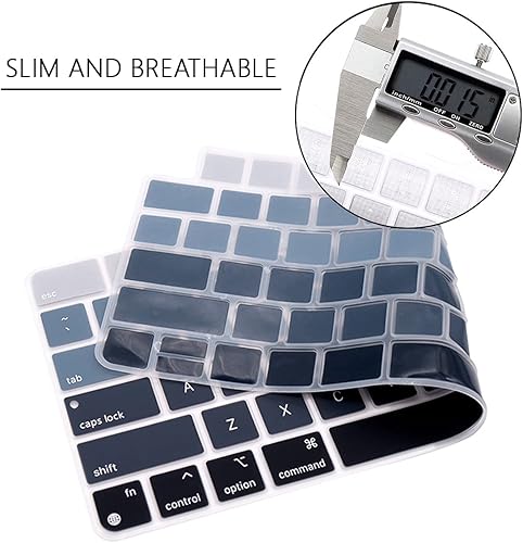 Miniatura 4 de WYGCH Funda de teclado ultra fina para teclado mágico de 24 pulgadas con ID táctil. Modelo A2449 y modelo de teclado A2450, color rosa degradado
