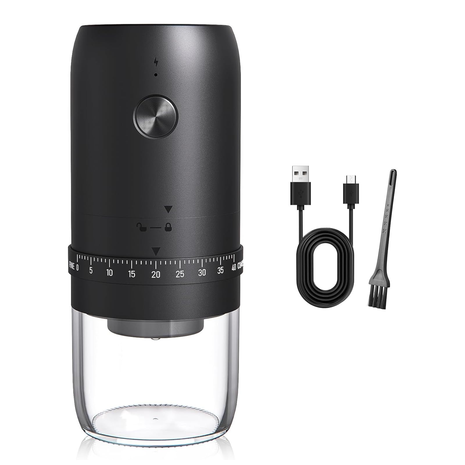 Tsophreniq Mill Portable Coffee Grinder Rechargeable Coffee Brewing Accessories Mill for Camping Rechargeable Grinder