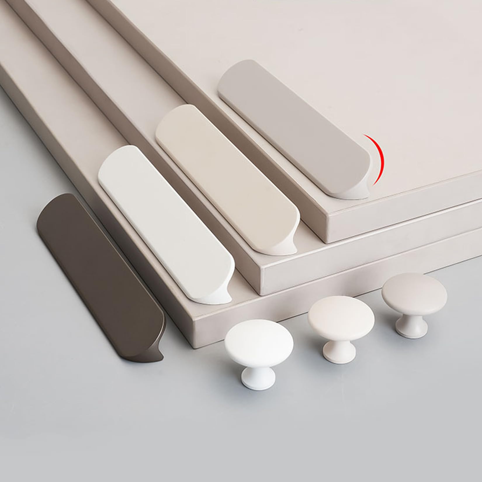 2 Piezas Tiradores para Muebles,Manijas de Puertas,Manillas de barra de Aluminio,Pomos para Armarios de la Cocina,Cómodas,Puertas y Cajones,con Ttornillos (Longitud 500mm,Marrone)