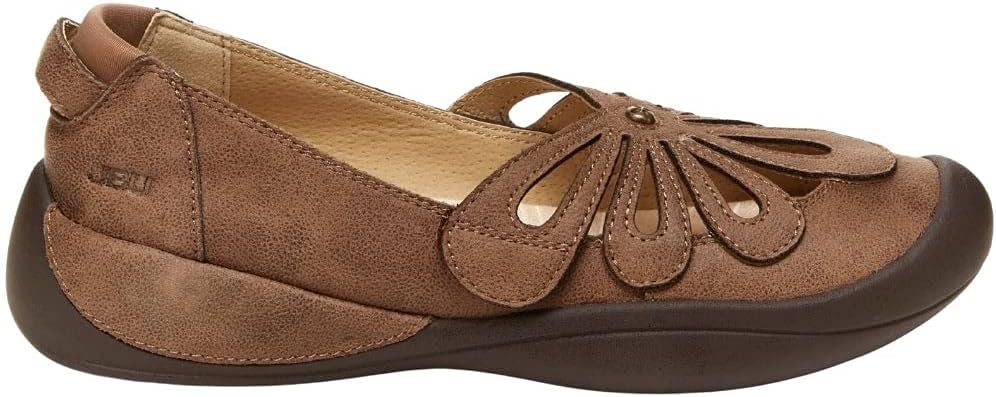 JBU by Jambu womens Pearl Ballet Flat, Taupe/Tan, 8 US