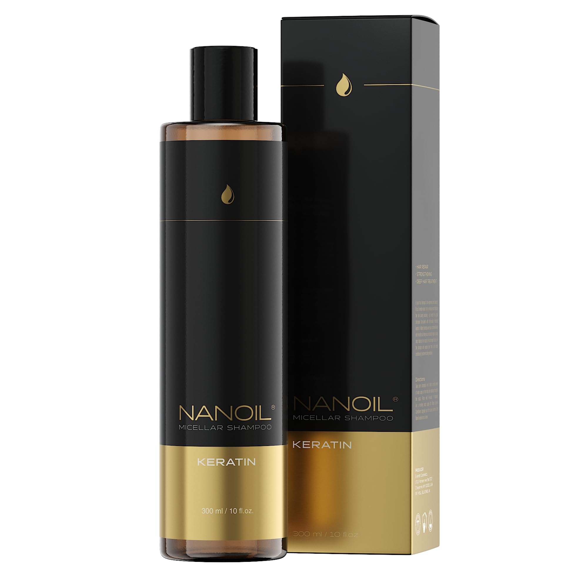Nanoil Keratin Strengthening Micellar Shampoo With Keratin 300 Ml