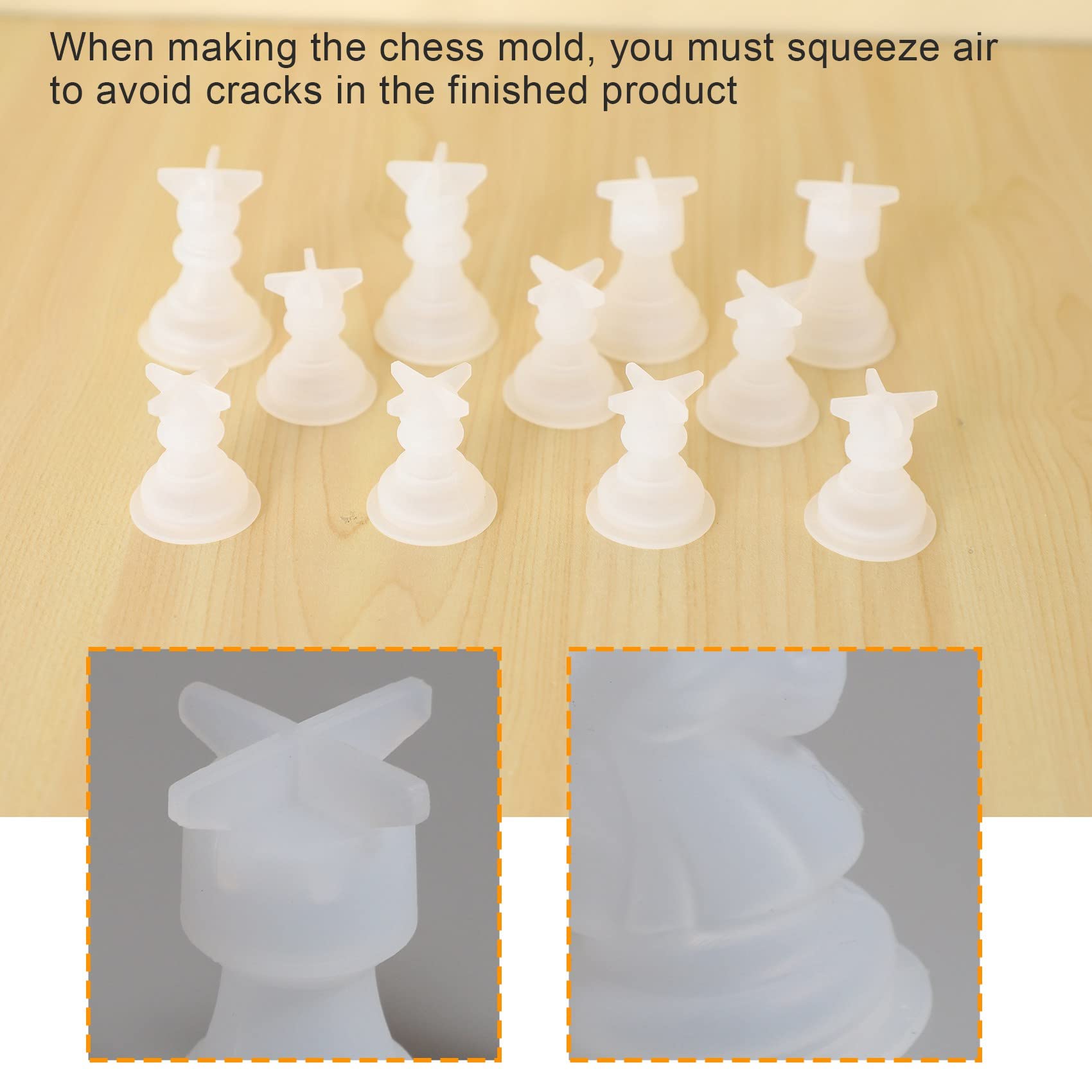 MOULE D'ÉCHECS POUR RéSine Silicone éChecs RéSine Moule éChecs Cristal