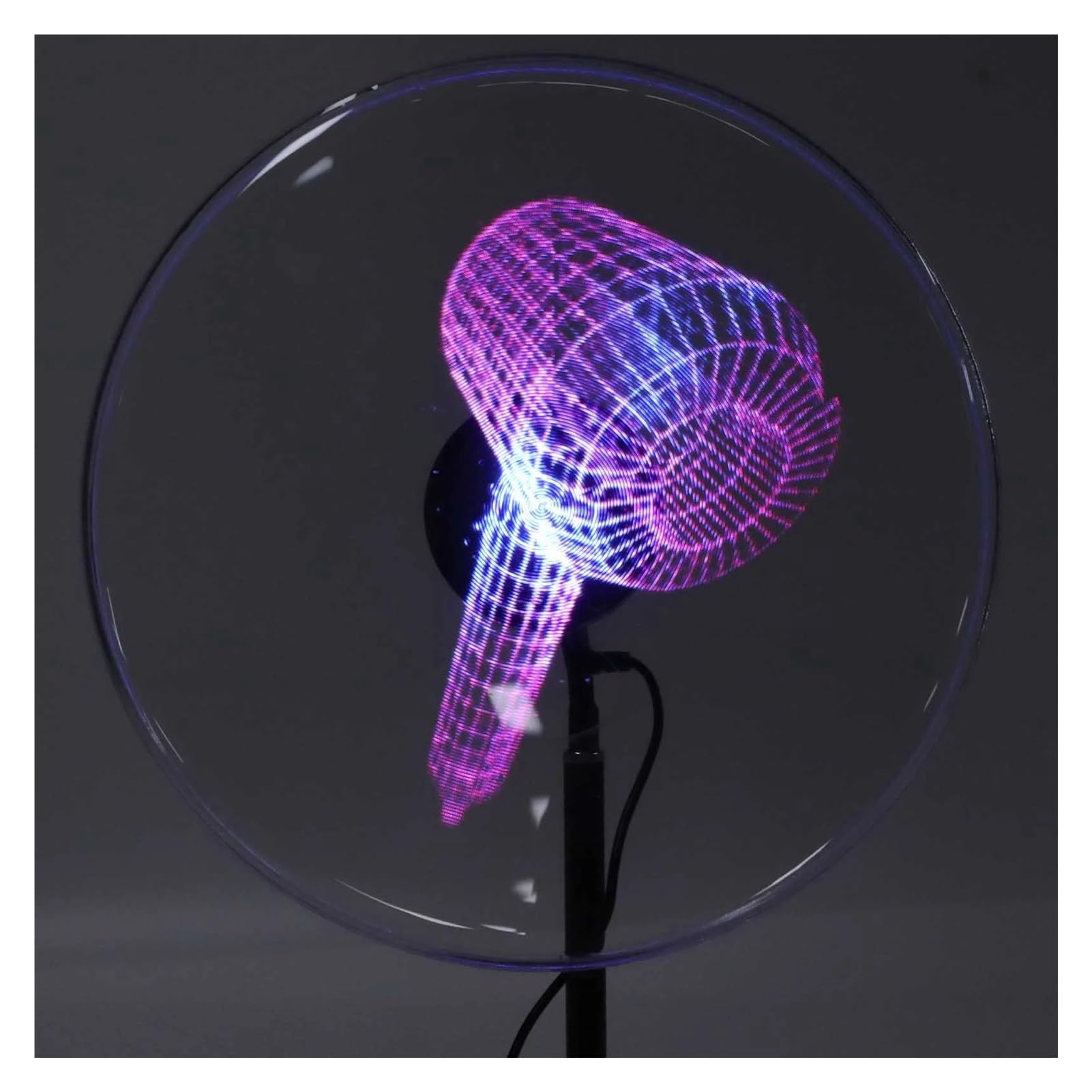 Wyświetlacz reklamowy 3D Hologram Fan 176 stopni kąt widzenia 256 koralików LED Holograficzny projektor Proste zarządzanie