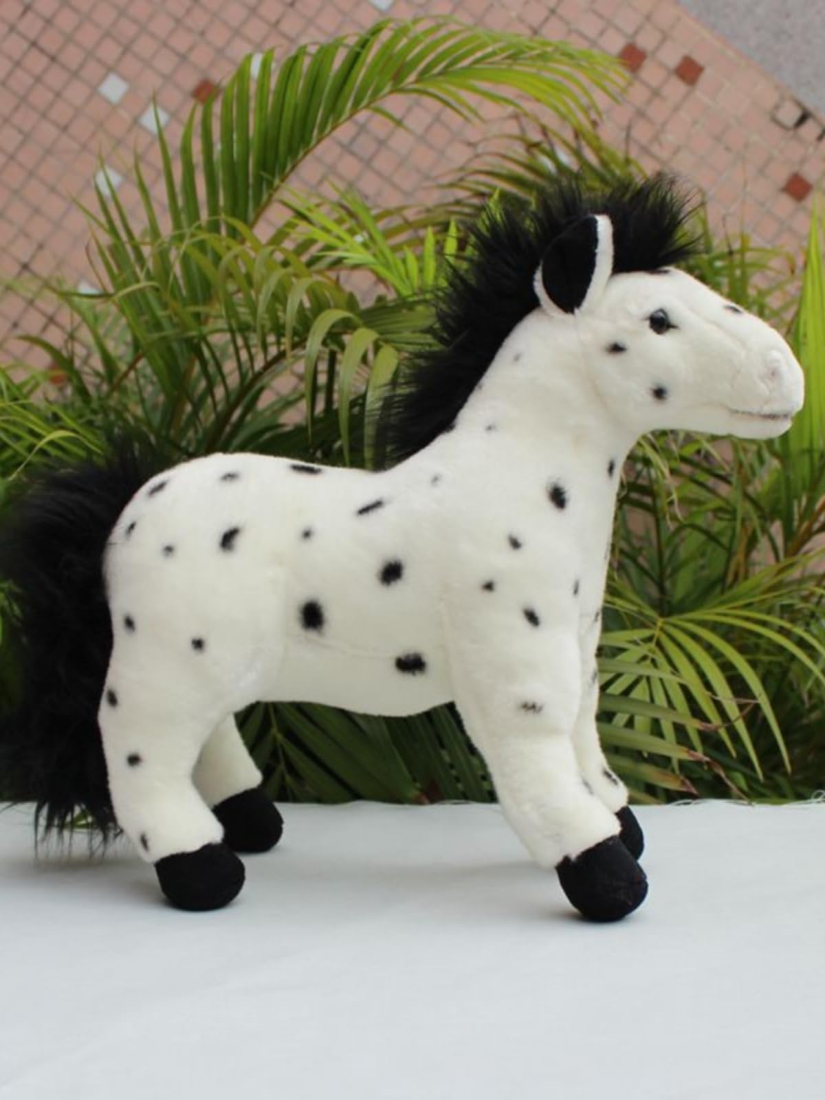 Simpatico peluche a forma di cavallo Appaloosa