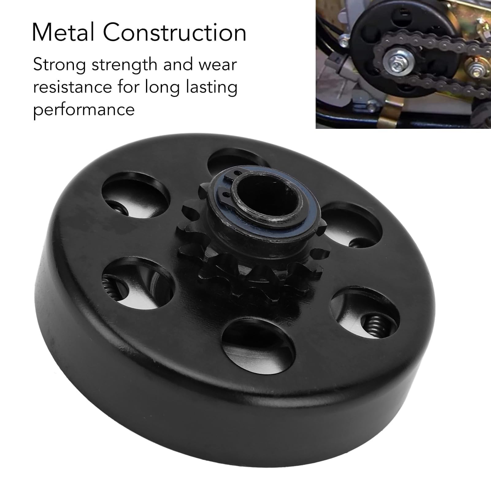 Frizione Centrifuga, Frizione Centrifuga 5/8in Bore 12T Frizione per Mini Bici Ad Alta Torsione per Motori 35 a Catena