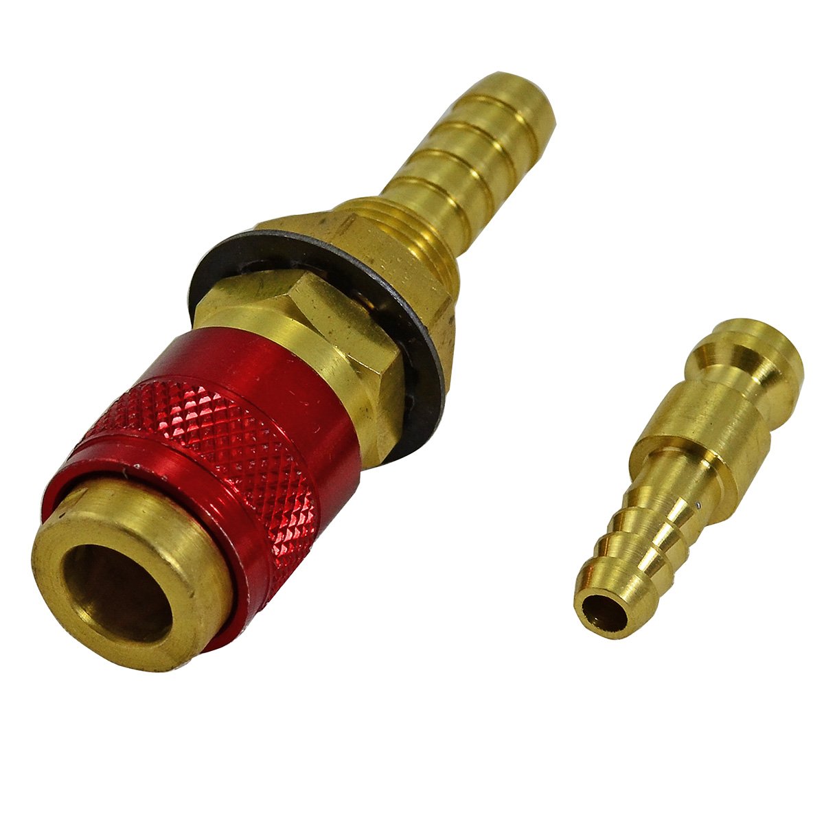 4 Connecteurs Rapides Pour Gaz Et Eau - Laiton, Tube Intérieur 6mm - Pour Soudeurs TIG 12, 18, 20, 27