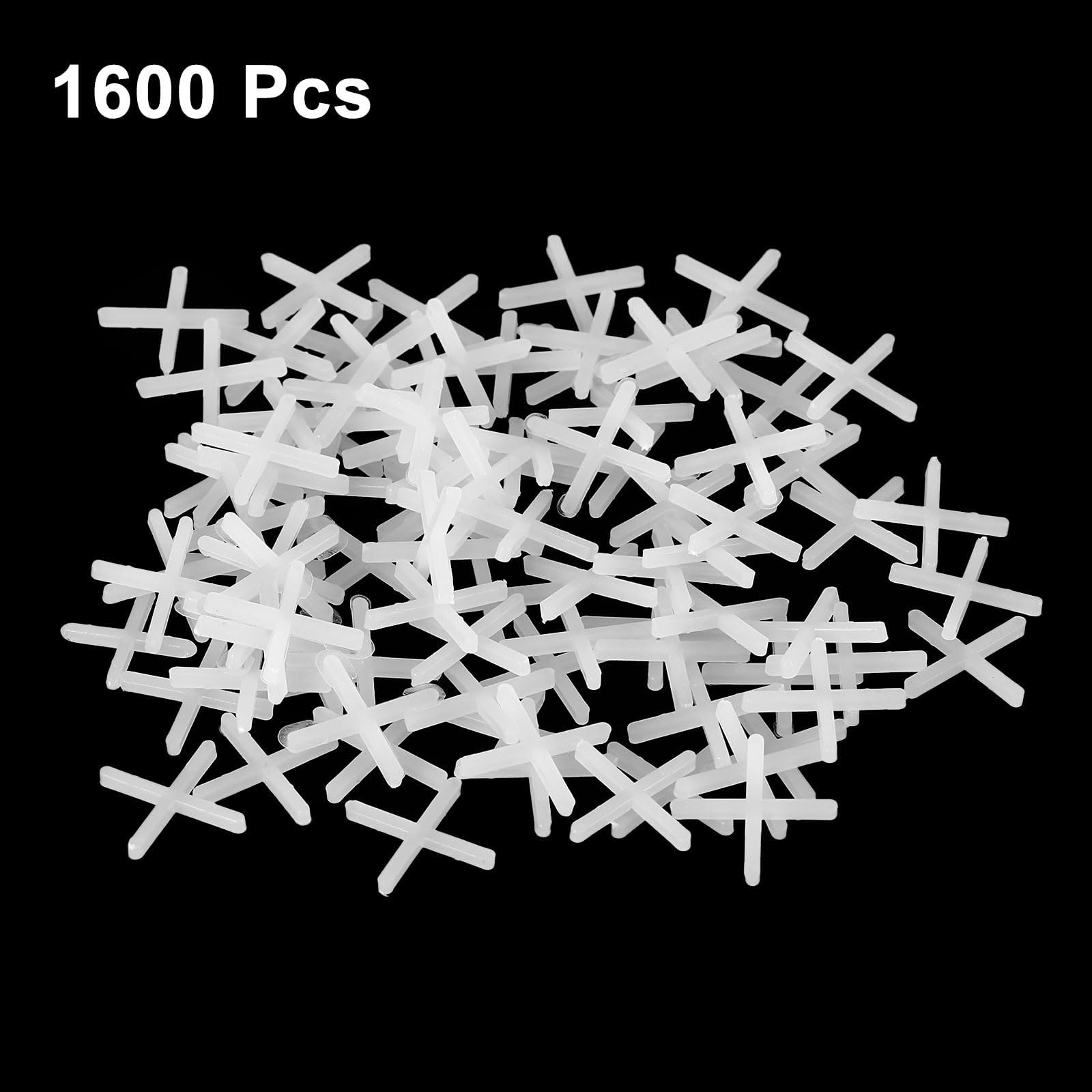 TA-VIGOR 1600Pcs Tile Spacers, 1.5mm 1/16" Cross Shape Wall Floor Tiling Tools - Image 3