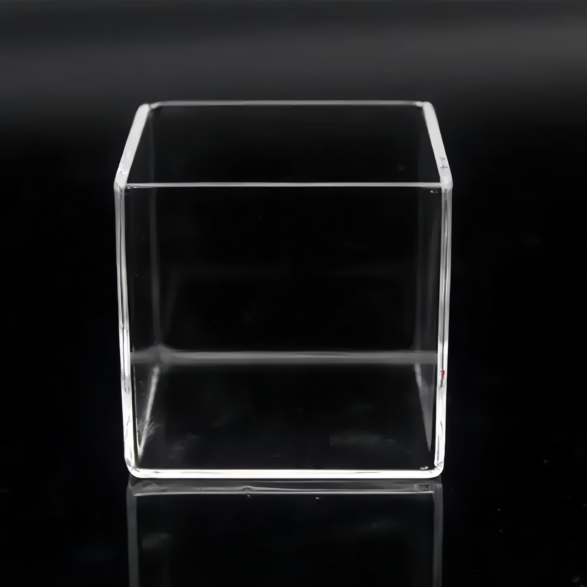 Cubeta de vidrio óptico cúbica grande fluorescente de 22,5 ml, 32,5 × 35 × 35 mm, longitud de paso óptico de 30 mm