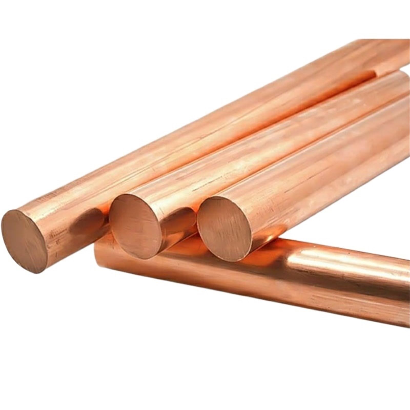 Kupferstab Kupferstab Metallstab Schweißen Elektrisches Löten CNC Material Durchmesser 3mm-60mm(2pcs 16X500mm)