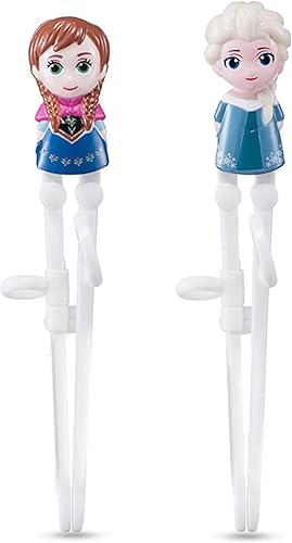 Everyday Delights Frozen Elsa & Anna - Palillos para niños diestros, 2 pares, 7.9 x 2.0in